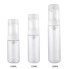 新设计100ml 150ml 200毫升塑料透明慕斯泡沫瓶泡沫泵瓶带软刷泵