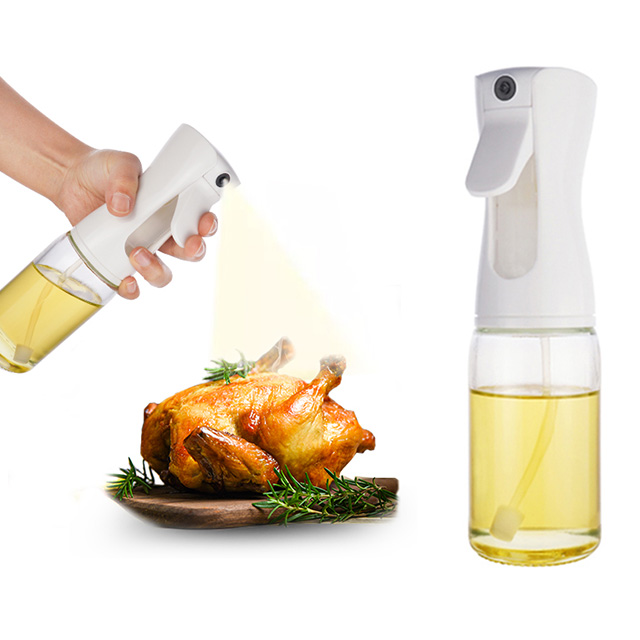 200ml玻璃油喷油瓶厨房沙拉烧烤便携式烘焙烹饪橄榄油喷雾器